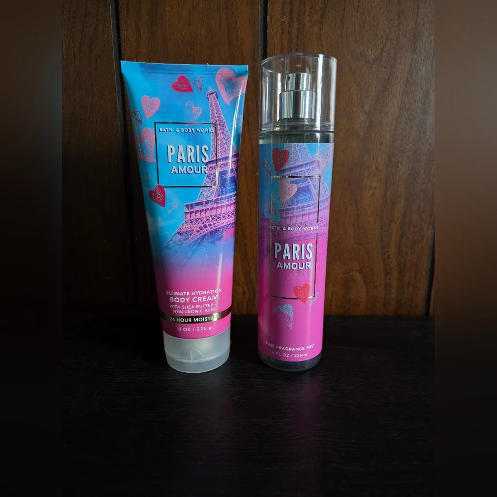 Bath & Body Works Paris Amour Body Mist & Cream Set - Picture 1 of 1